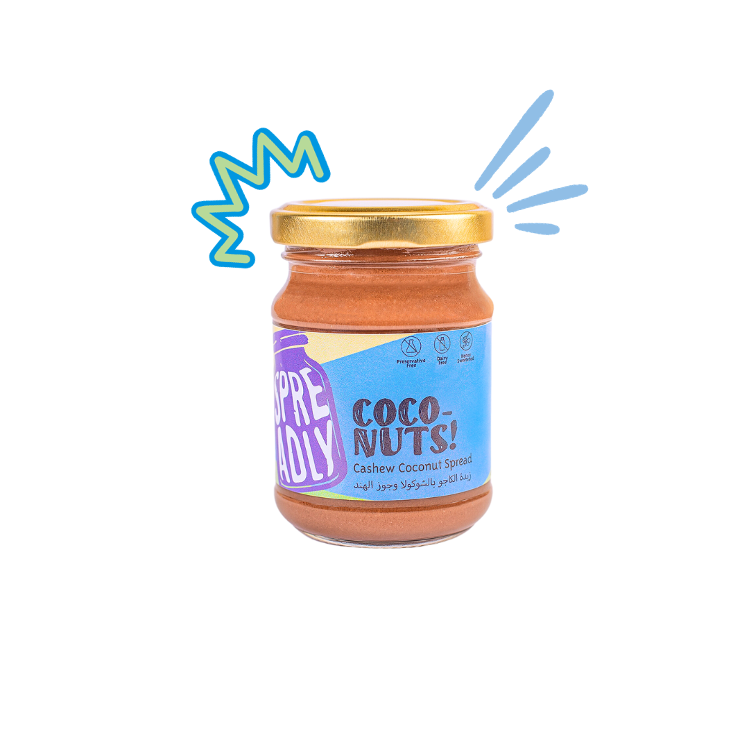 healthy natural coconut chocolate cashew spread