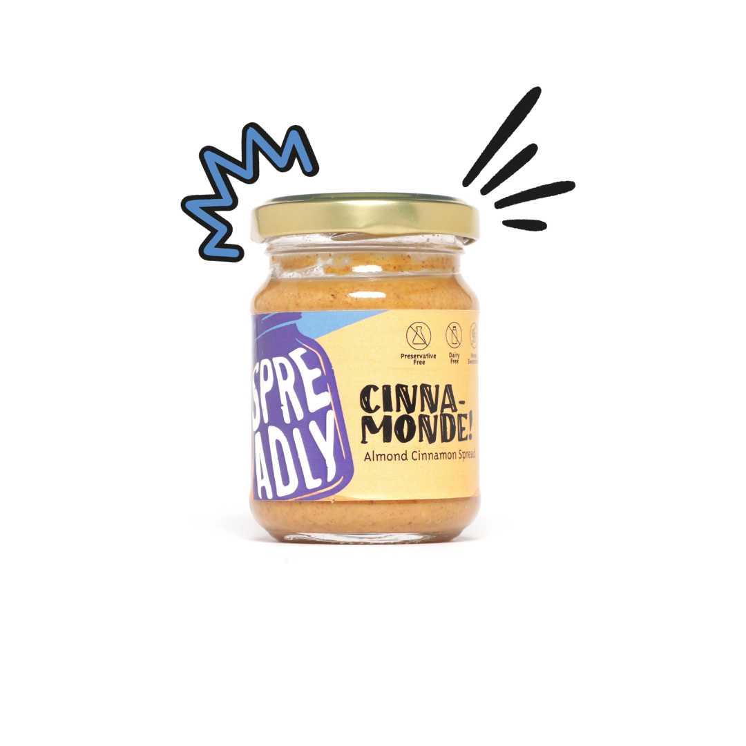 healthy natural almond cinnamon spread