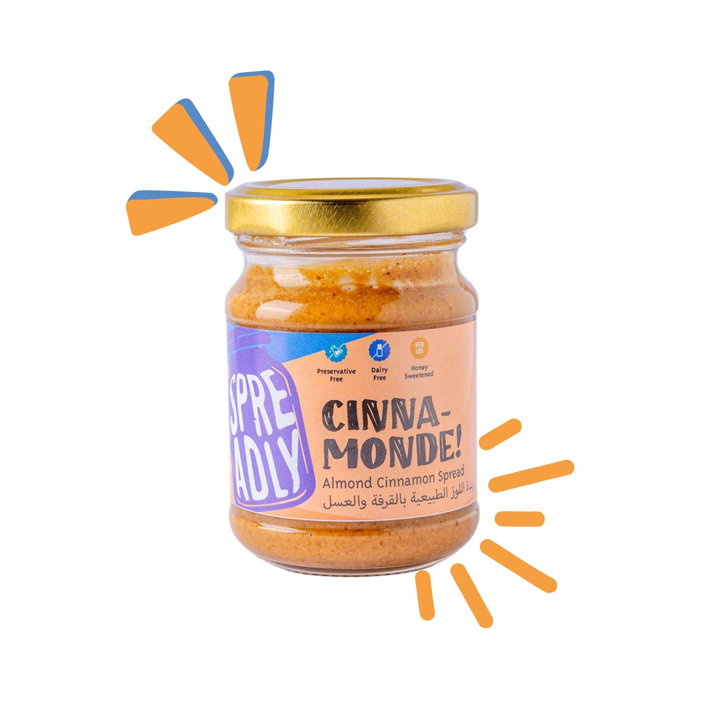 CINNA-MONDE ! زبدة اللوز بالعسل الطبيعي والقرفة
