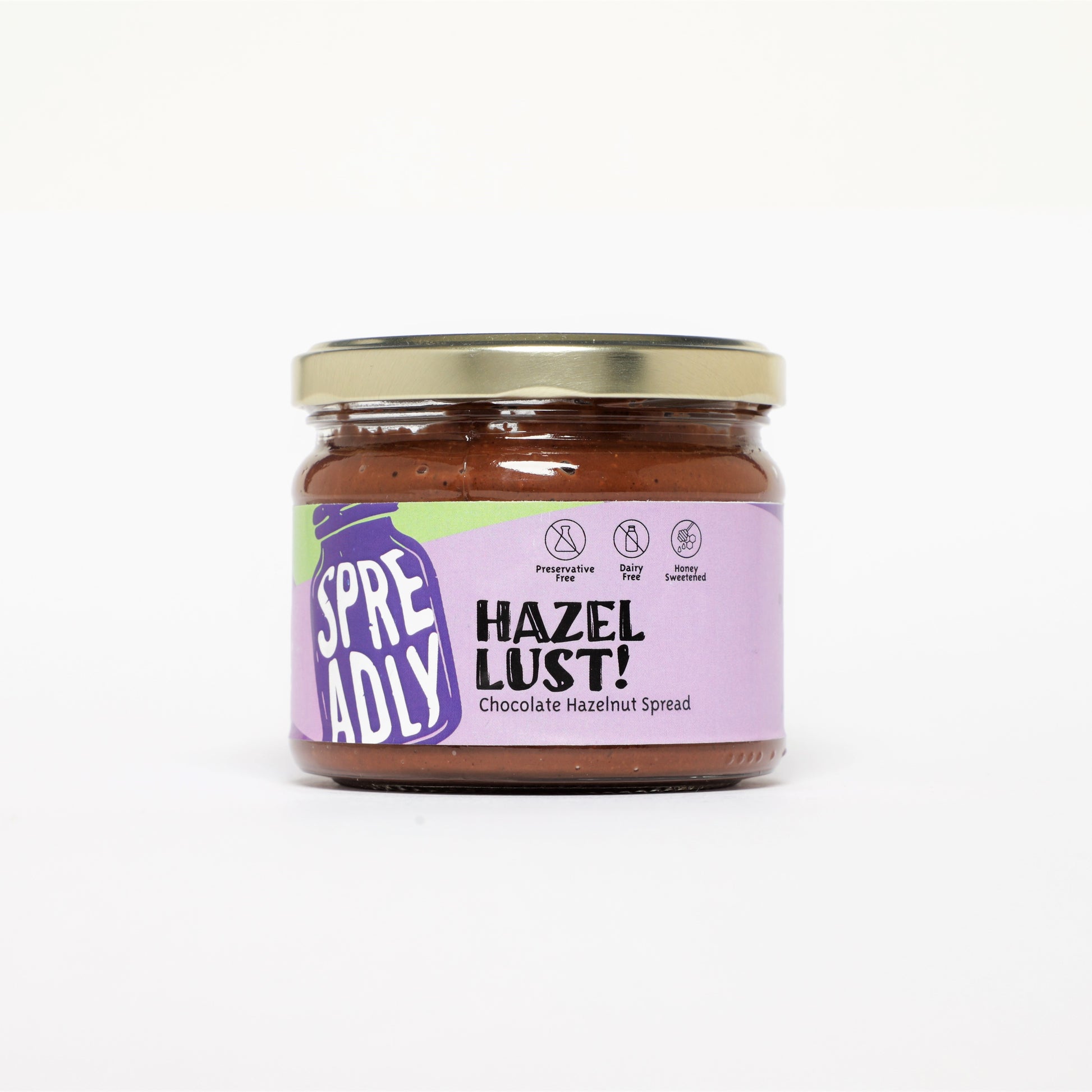 Natural Chocolate Hazelnut Spread Made of Natural Ingredients and Sweetened with Honey . Dairy Free