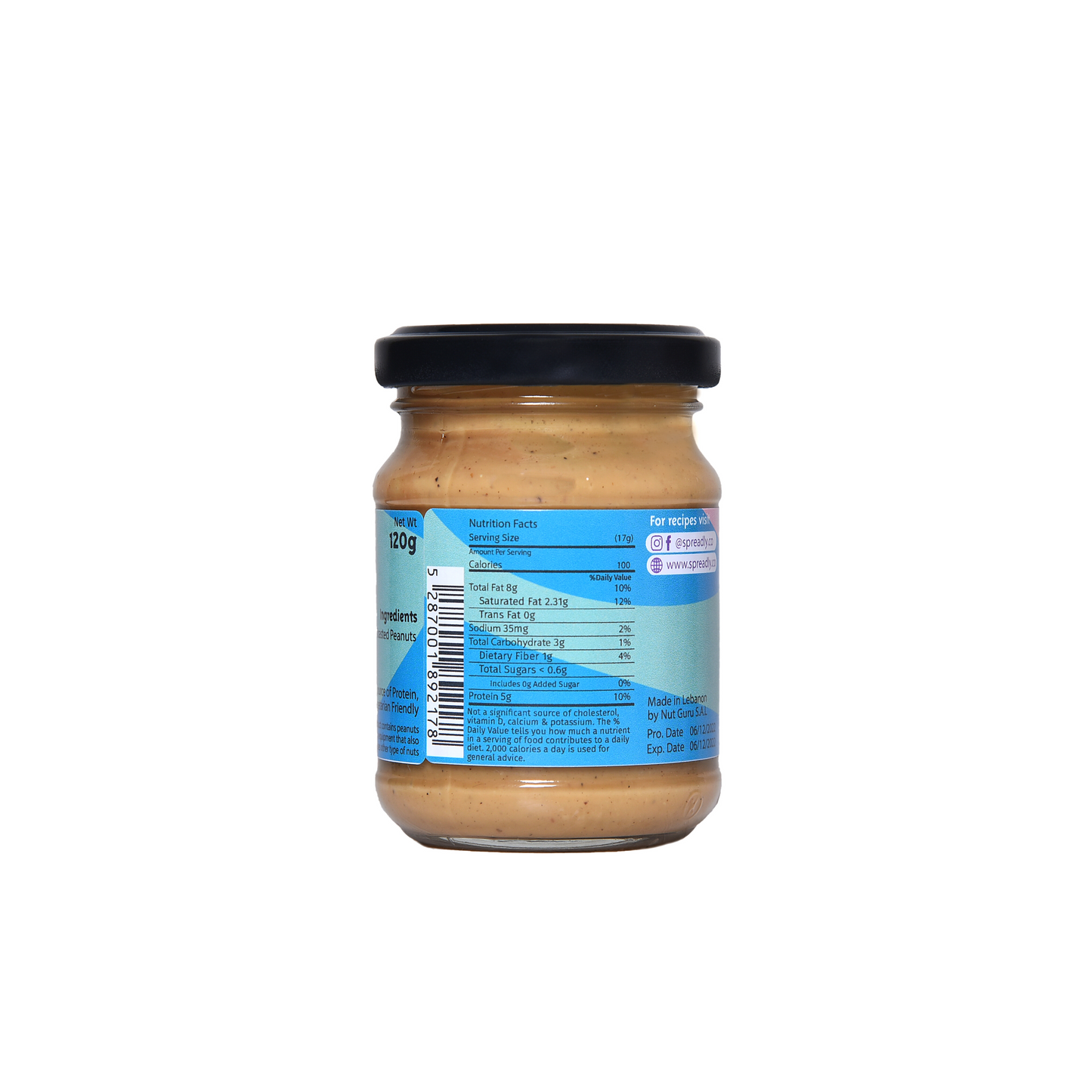 KETO PEANUT BUTTER RICH WITH DRY ROASTED PEANUTS - DAIRY FREE - PRESERVATIVE FREE - SUGAR FREE