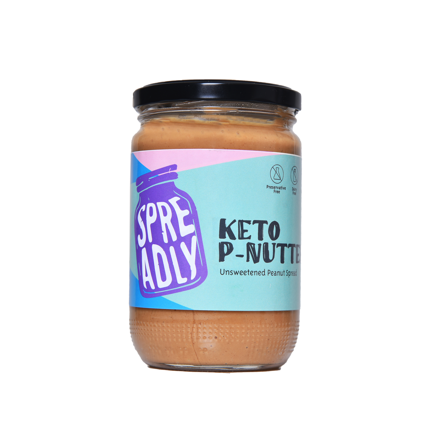 KETO PEANUT BUTTER RICH WITH DRY ROASTED PEANUTS - DAIRY FREE - PRESERVATIVE FREE - SUGAR FREE
