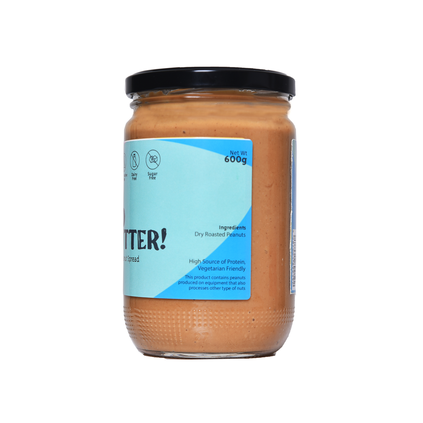 KETO PEANUT BUTTER RICH WITH DRY ROASTED PEANUTS - DAIRY FREE - PRESERVATIVE FREE - SUGAR FREE
