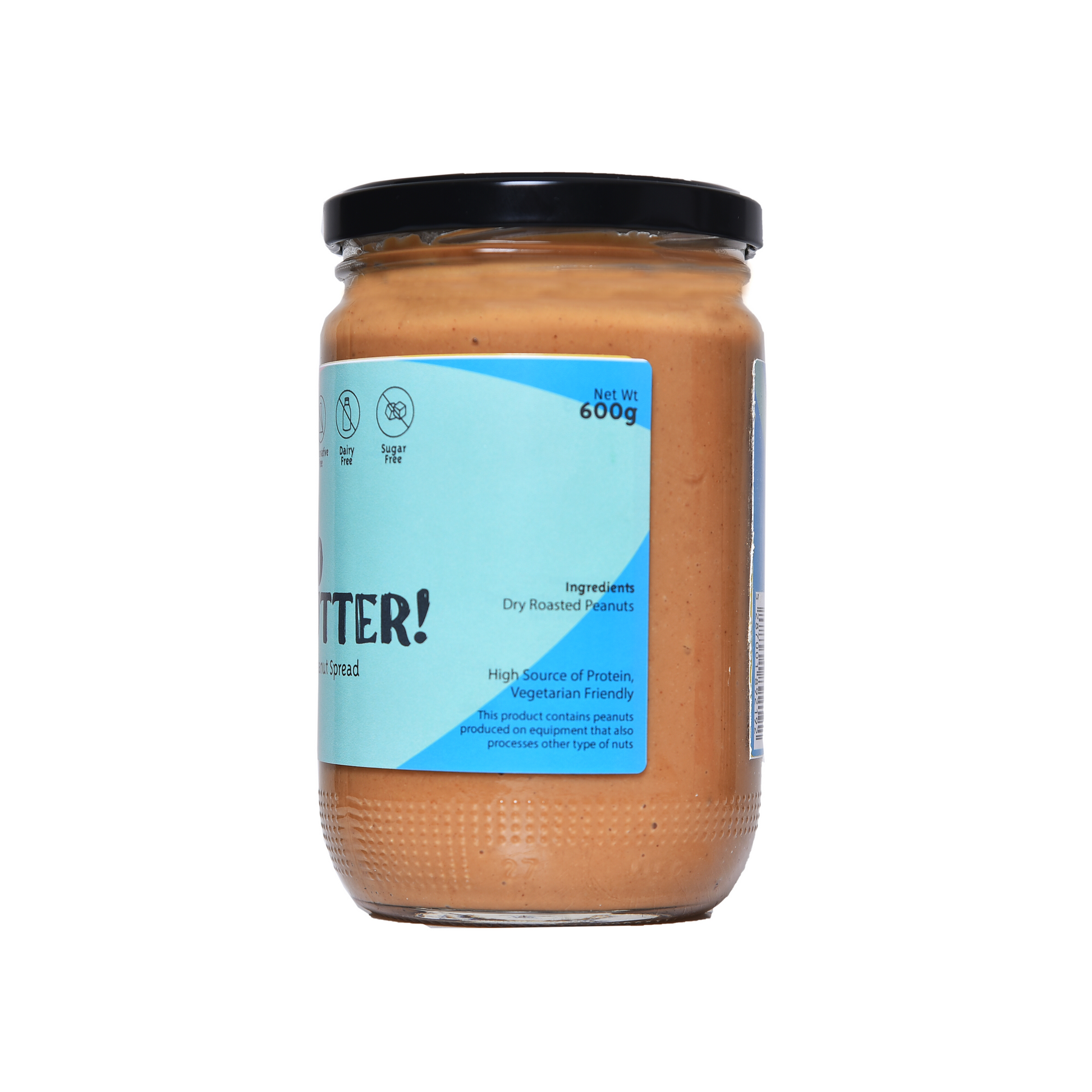 KETO PEANUT BUTTER RICH WITH DRY ROASTED PEANUTS - DAIRY FREE - PRESERVATIVE FREE - SUGAR FREE